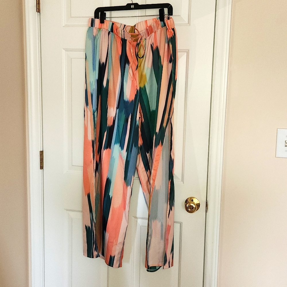 SHEIN Multicolor Abstract Pants